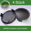 NKNEU schwarz matt lackiert Nabenkappen Felgendeckel 74,5 mm Mercedes 4 St.