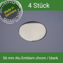 56 mm Alu Emblem chrom / blank