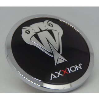 Axxion 69 mm 1 Stück Orginal Nabenkappen  Felgendeckel schwarz matt  Z 08