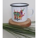 Emaille Tasse Olpe