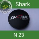 N 23 Shark  Orginal schwarz matt Nabenkappen  Felgendeckel 60 mm 1 St.Alutec