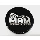 MAM 69 mm 1 Stück Orginal Nabenkappen  Felgendeckel schwarz glänzend  S232
