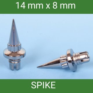 Zierstopfen / Zierschraube Spike Spitze Aluminium 1 St. chrom  für Alufelge 14 - 8