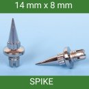 Zierstopfen / Zierschraube Spike Spitze Aluminium 1 St. chrom  für Alufelge 14 - 8