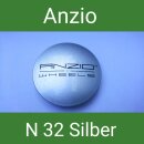 N 32 Anzio Orginal silber Nabenkappen  Felgendeckel 64 mm...