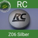 RC Z 06 Orginal silber lackiert Nabenkappen  Felgendeckel 60 mm  1 St.