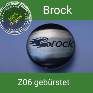 Brock Z 06 Orginal Edelstahl gebürstet Nabenkappen  Felgendeckel 60 mm  1 St.