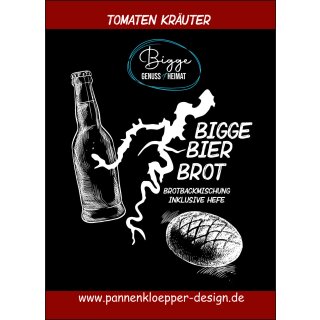 Bigge Bier Brot Tomaten Kräuter