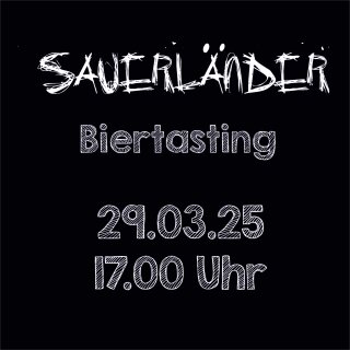 29.03.25 Sauerländer Biertasting um 17.00 Uhr