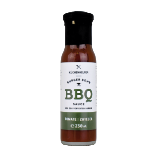 Burger Bomb BBQ Sauce mit Tomaten und Zwiebeln
