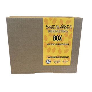 Sauerländer Biertasting Gutschein Box