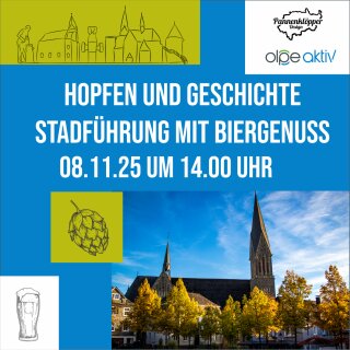 08.11.25 um 14.00 Uhr Hopfen und Geschichte Olper Stadführung mit Biergenuss #1