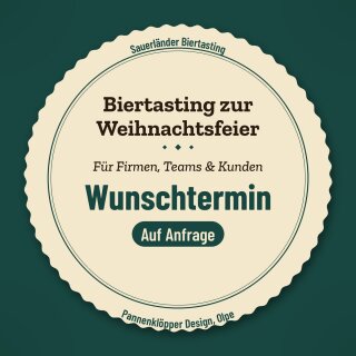 Sauerländer Biertasting zur Weihnachtsfeier