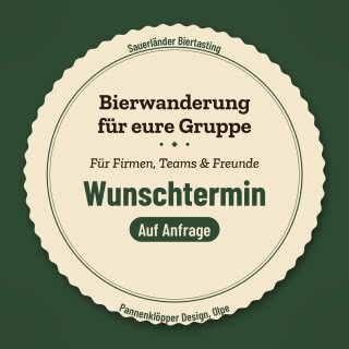 Individuell buchbare Sauerländer Bierwanderung
