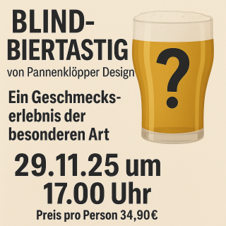 29.11.25 Blind-Biertasting  um 17.00 Uhr
