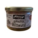 Gekochte Mettwurst im Glas