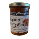 Doppelte Currywurst im Glas