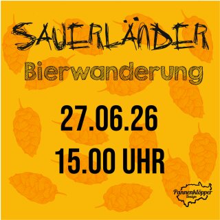 27.06.26  um 15.00 Uhr Sauerländer Bierwanderung