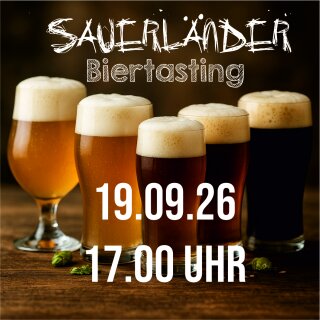 19.09.26 Sauerländer Biertasting um 17.00 Uhr