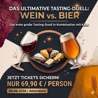 WEIN TRIFFT BIER das Tasting-Duell 05.06.2026