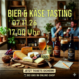 Bier & Käse Tasting 07.11.26 um 17.00 Uhr