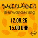 12.09.26  um 15.00 Uhr Sauerländer Bierwanderung