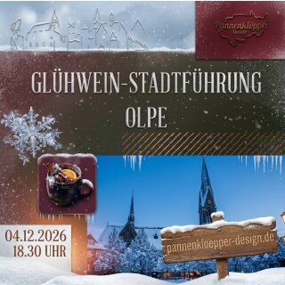 Glühwein-Stadtführung Olpe 04.12.2026 um 18.30 Uhr