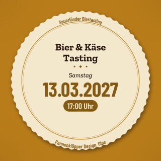 13.03.27 um 17.00 Uhr Bier & Käse Tasting
