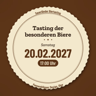 20.02.27 Biertasting der besonderen Biere  +Vesperplatte  um 17.00 Uhr