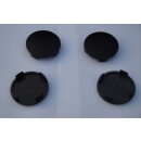 N 23 schwarz matt lackiert Nabenkappen Felgendeckel 60 mm Rial Alutec ATS 4 St.